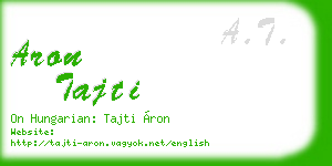 aron tajti business card
