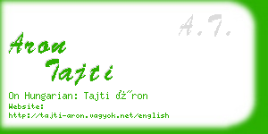 aron tajti business card